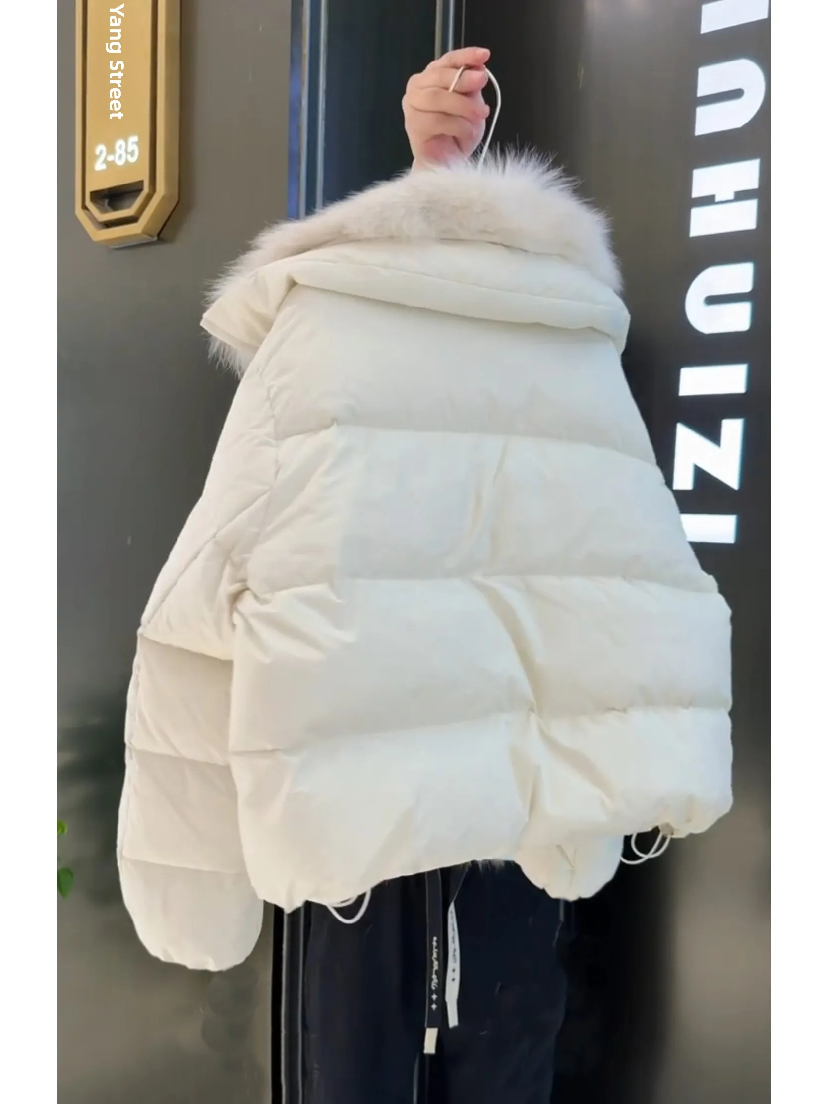 Winter Thickened Short down Cotton Jacket Women's Coat Fur Collar Bread Style Warm Cold Proofing Korean Version Loose Fit