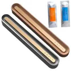 Car Air Freshener Vent Clip Long-Lasting Car Fragrance Diffuser Classy Classical Car Interior Decor Walnut And Metal Stable For