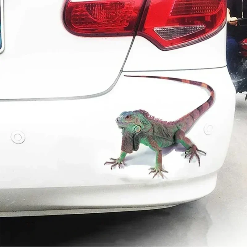 3D Creative Car Sticker 3D Spider Lizard Scorpion Pattern Car Window Rearview Mirror Bumper Decoration Waterproof High Viscosity