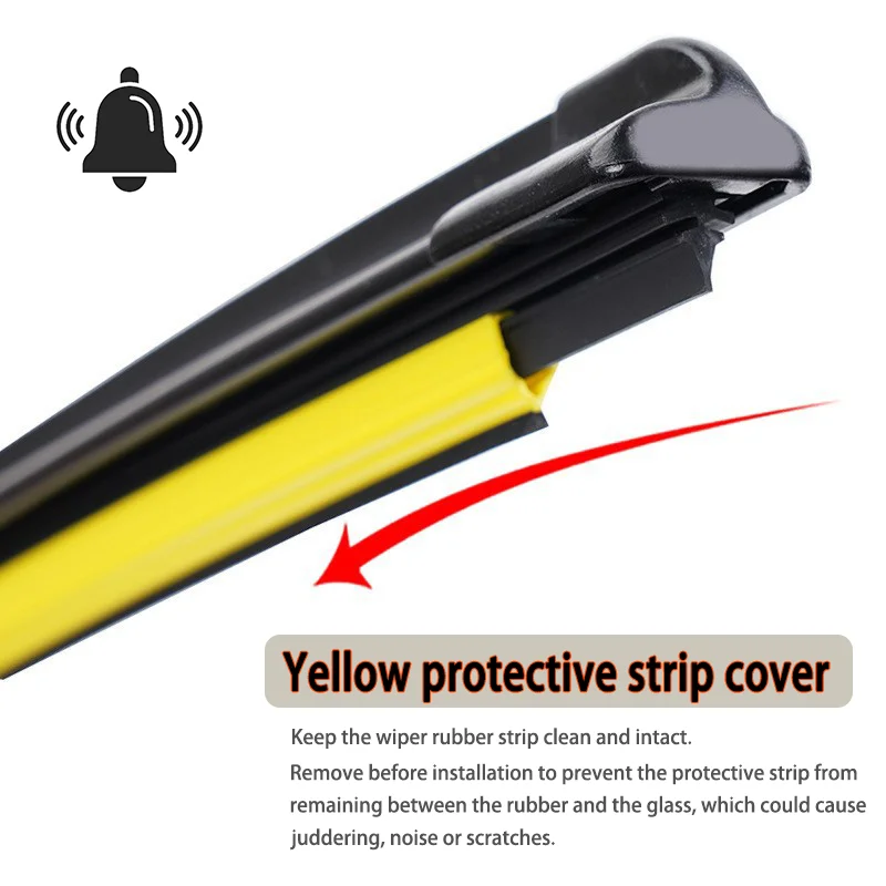 New Silent Wiper Blades for Kia Niro Plus 2022-2024 High Quality Natural Rubber Replacement 3