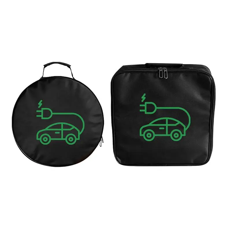 Electric Vehicle Charging Cable Bag Car Charger Cable Storage Bag Oxford Cloth Auto Trunk Organizer Car Interior Accessories