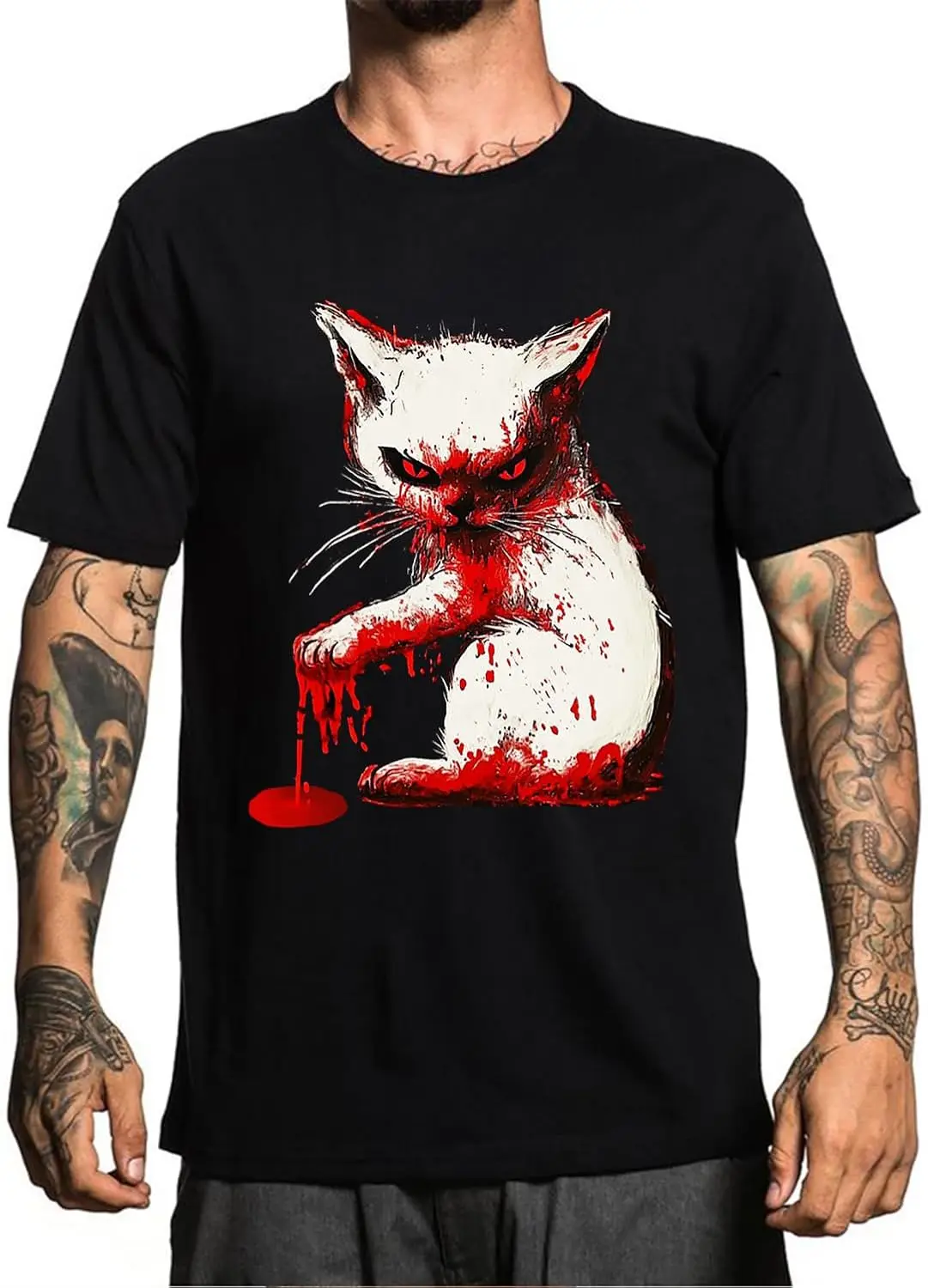 

Мужская крутая футболка с рисунком, модные повседневные топы с короткими рукавами, S-3XL