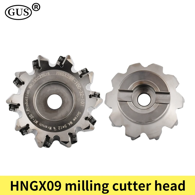 HNGX09 milling cutter head HNGX09R 45 degrees 50 63 80 100 125 Heavy Duty Cutting for HNGX0906 CNC turning tool carbide insert