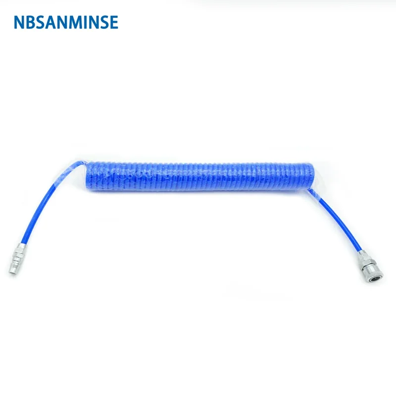 NBSANMINSE Air Compressor Hose Tube 6M / 9M / 12M Length PU Polyurethane Air Compressor Hose Tube Compressor Air Tube PU Recoil