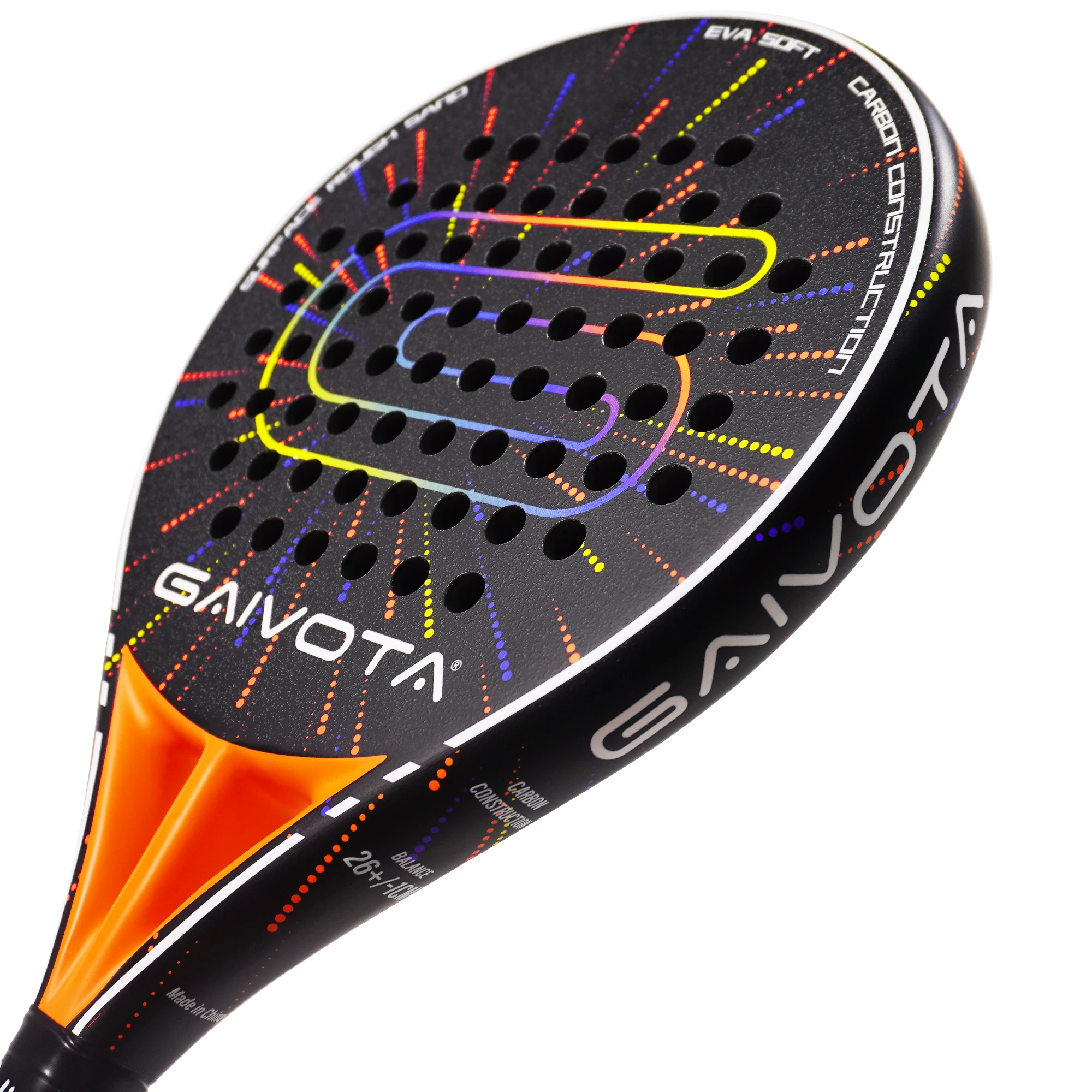 GAIVOTA 2026 Neuer Oranger PX30 Heißgepresster Padel-Tennisschläger aus Kohlefaser für Outdoor-Sport – Detail 6