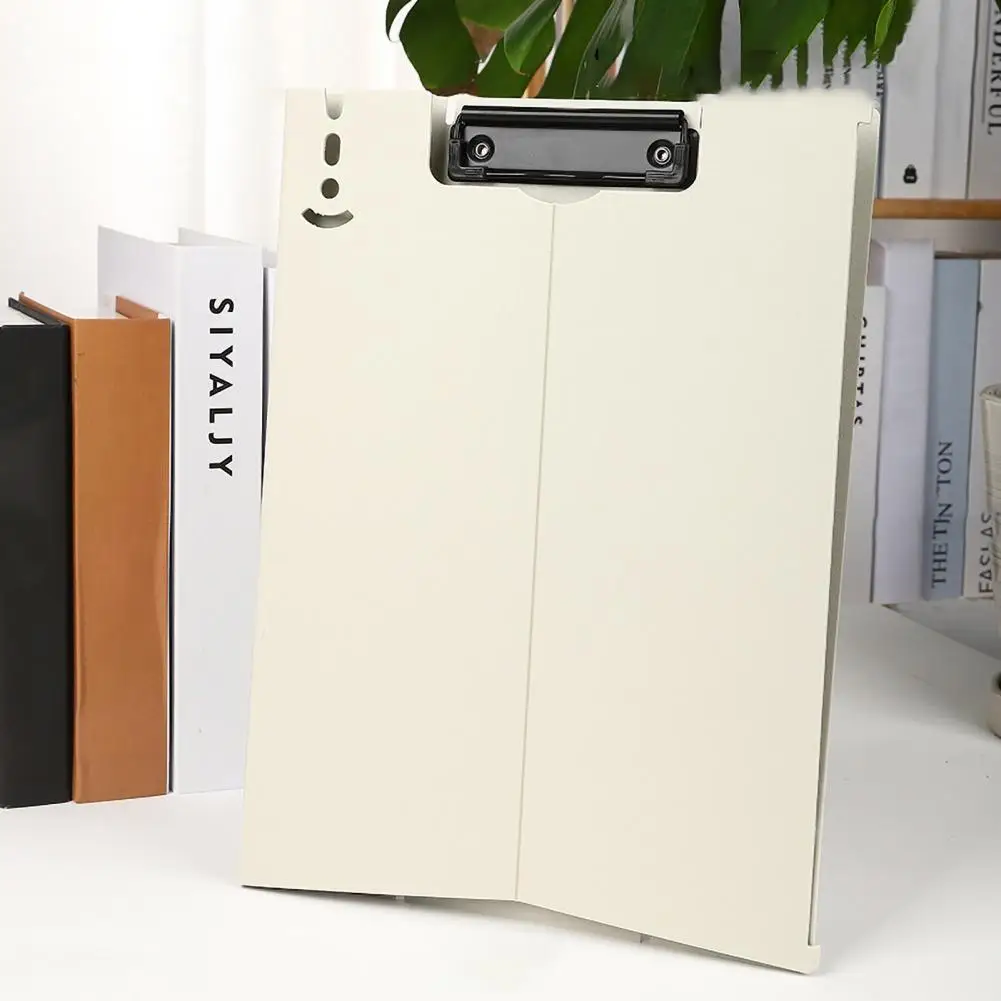Stain-proof File Folder Waterproof A4 Clipboard Clip Folder with Vertical Plate Clamp for File Management Hard Board for Office