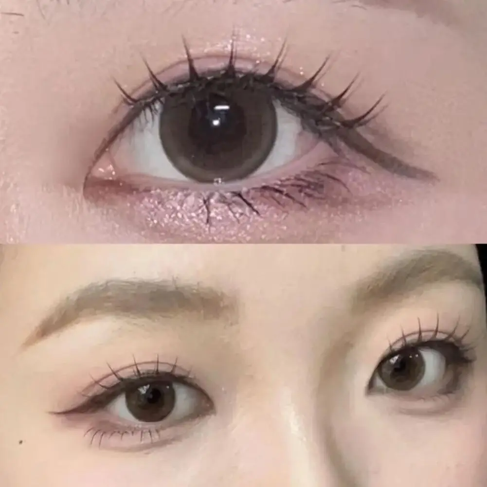 Natuurlijk uitziende nepwimpers Valse wimpers uit één stuk Make-uptool Plastic zwarte steel Kunstmatige Manga valse wimpers