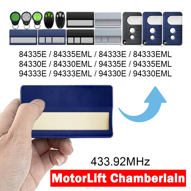 

Motorlift 94330E 94333E 94335E Chamberlain 84330EML 84333EML 84335EML 94330EML 94333EML 94335EML Garage Remote Control 433.92MHz