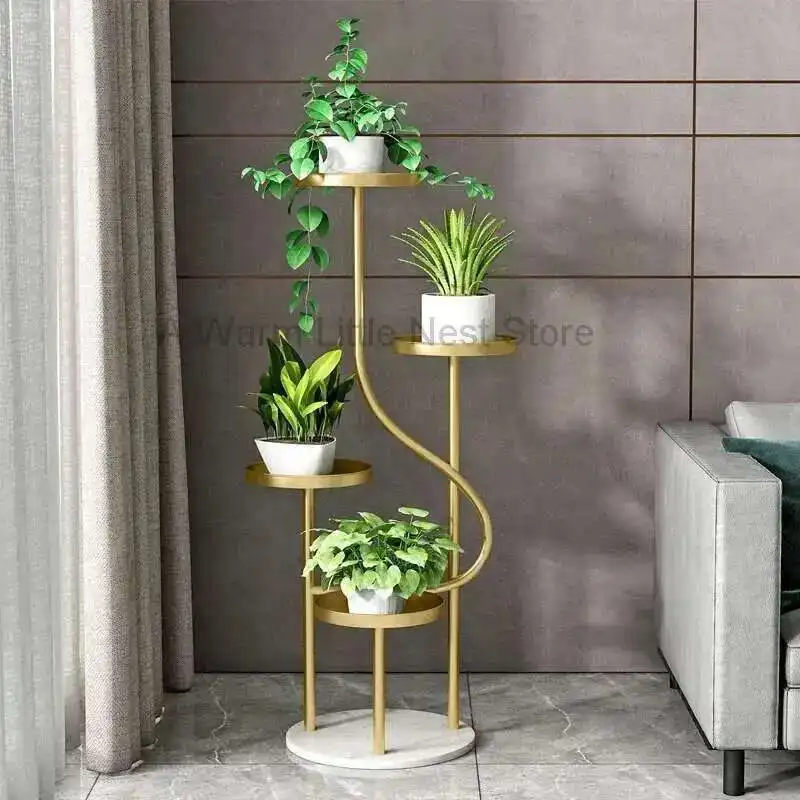 

Light Luxury Designer Modern Flower Rack Living Room Simple Plant Display Rack Wedding Decoration Unique Porte Plantes Furniture