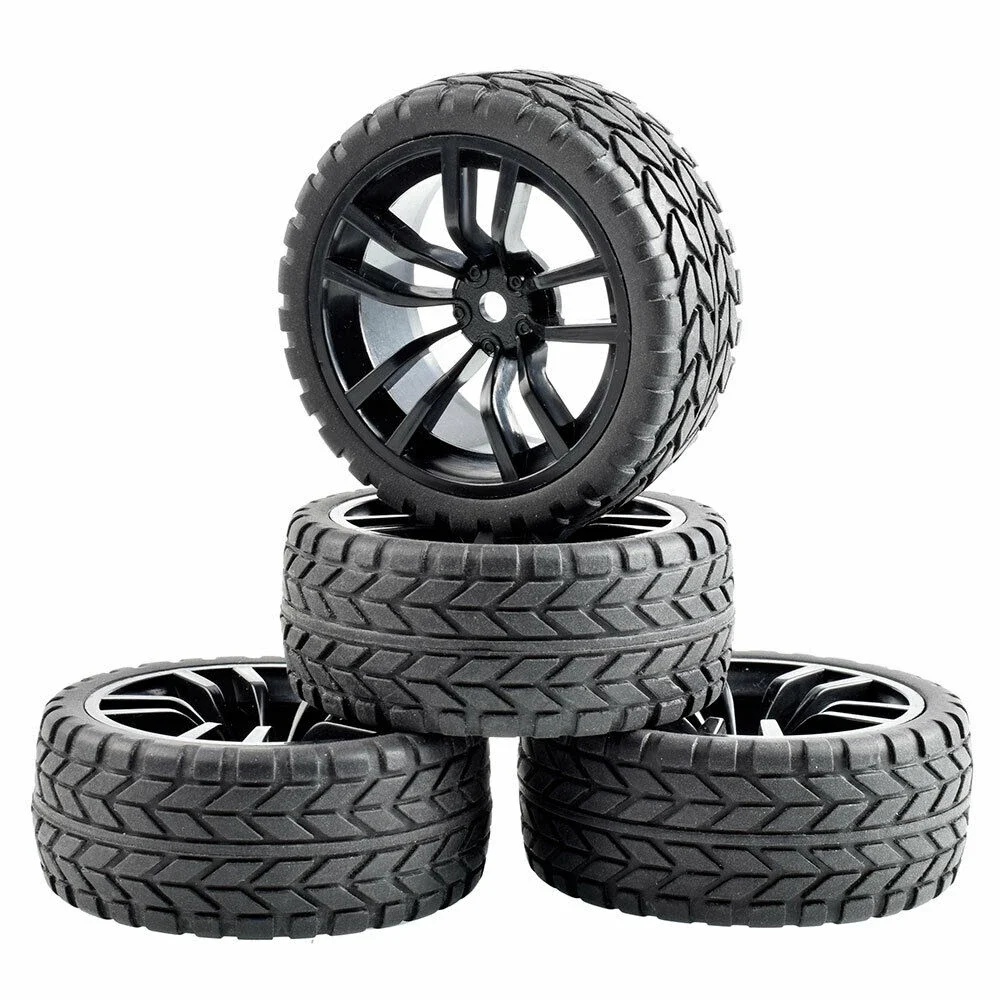 

RC Rim02-6017 Rubber Tires & Wheel sets For HSP HPI 1/10 1:10 On-Road Car Racing