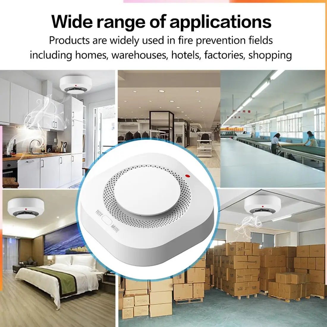 

A92Z Tuya Wi-Fi датчик дыма умный дом безопасность защита датчик пожарной сигнализации приложение Smart Life для Alexa Google Home