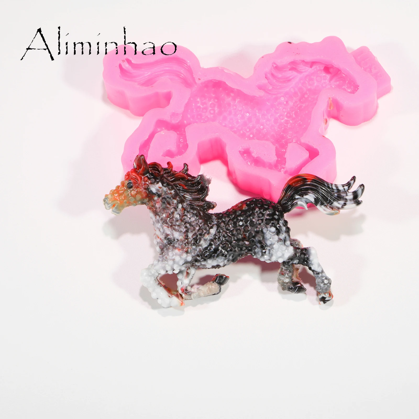 B0364 Animal Dogs/Bears/Cows/Horses Epoxy Resin Silicone Molds DIY Craft/ Keychains, Chocolate baking for Cake