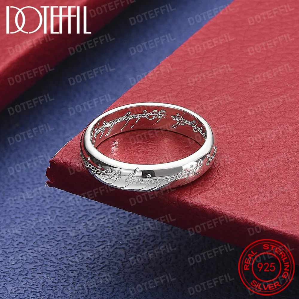 

925 Sterling Silver Mageweave Sculpture Ring For Wedding Engagement Party Jewelry