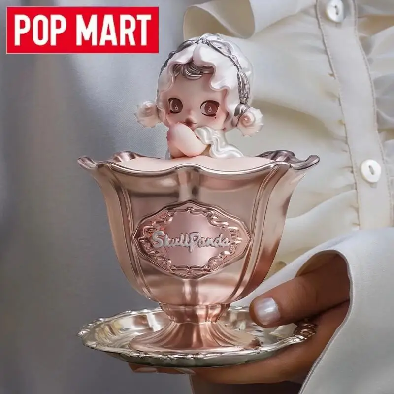 Pop mart skullpanda a festa começa série vela perfumada caixa cega acho saco brinquedos bonecas anime figura de ação ornamento crianças presente