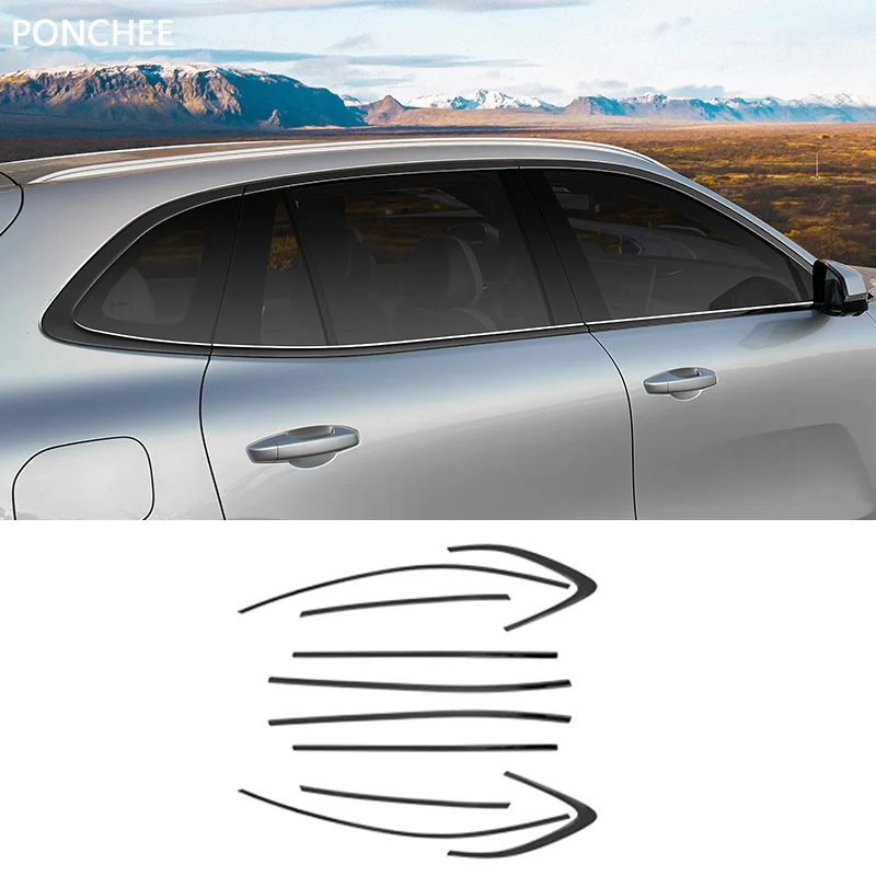 

For Geely Galaxy Starship 7 EM-i 2025 Car Window Trim Blackened Decorative Bright Strips Automobile Modification Supplies