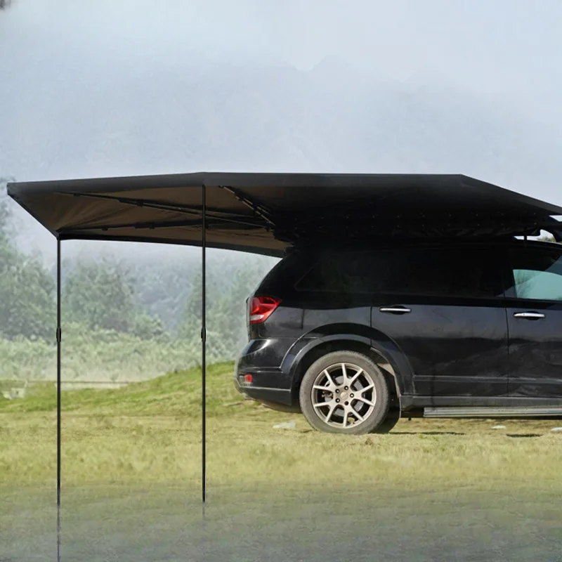 270 degree car side tent outdoor fan-shaped quick-opening automatic canopy car side tent