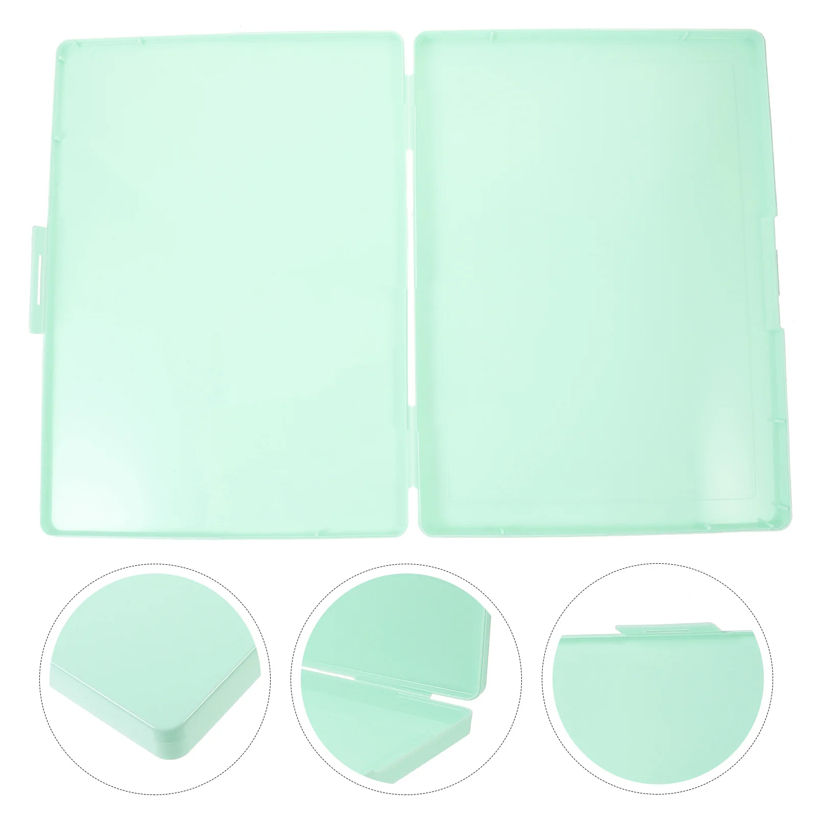 

Plastic Card Organizer Box Travel Storage File Case for Certificates Photos Small Items File Case Card Organizer