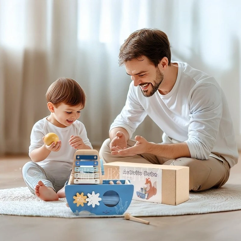 wooden-multi-functional-pirate-ship-children's-educational-ball-track-ball-piano-rotating-gear-ocean-5-in-1-kids-toys-for-girls