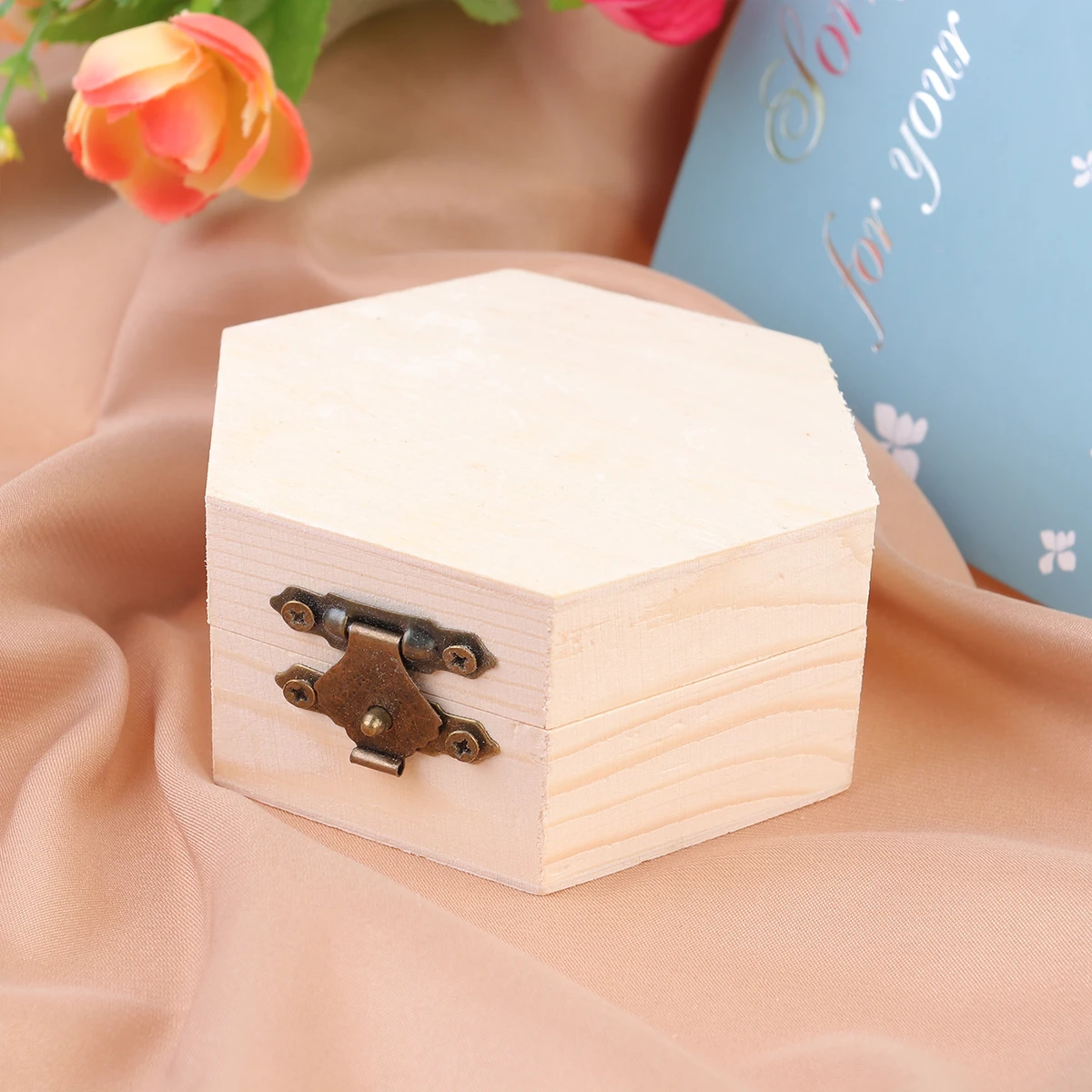 

Wooden Storage Box Jewelry Container Organizer Hexagonal Cosmetics Handicrafts Mould