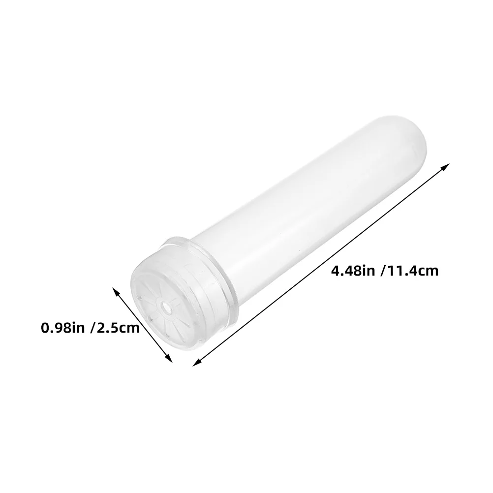 20 قطعة من أنابيب المياه الزهرية أصحاب الزهور البلاستيكية الشفافة لترطيب جذع الورد بلوم صيانة النضارة زهرة النمو