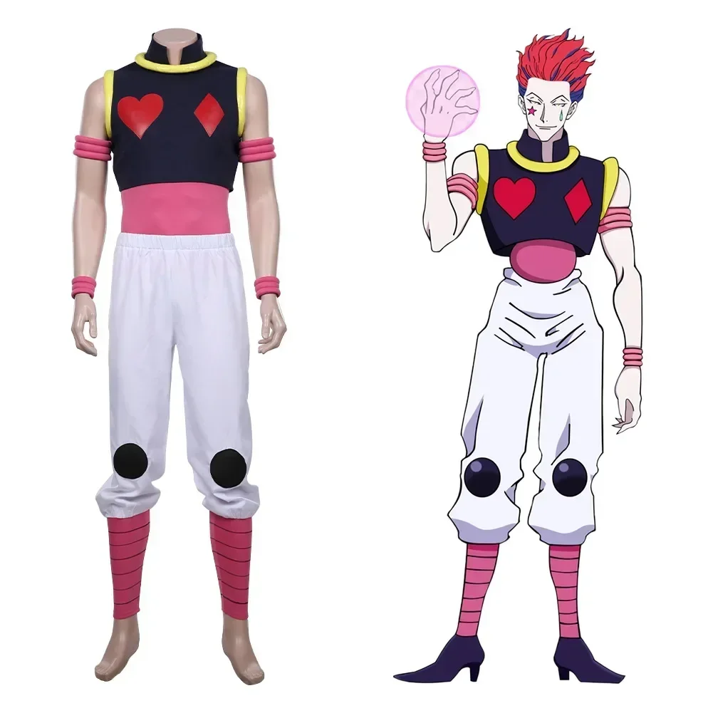 

New Hunter X Hunter Hisoka Cosplay Costume Vest + Broek Outfit