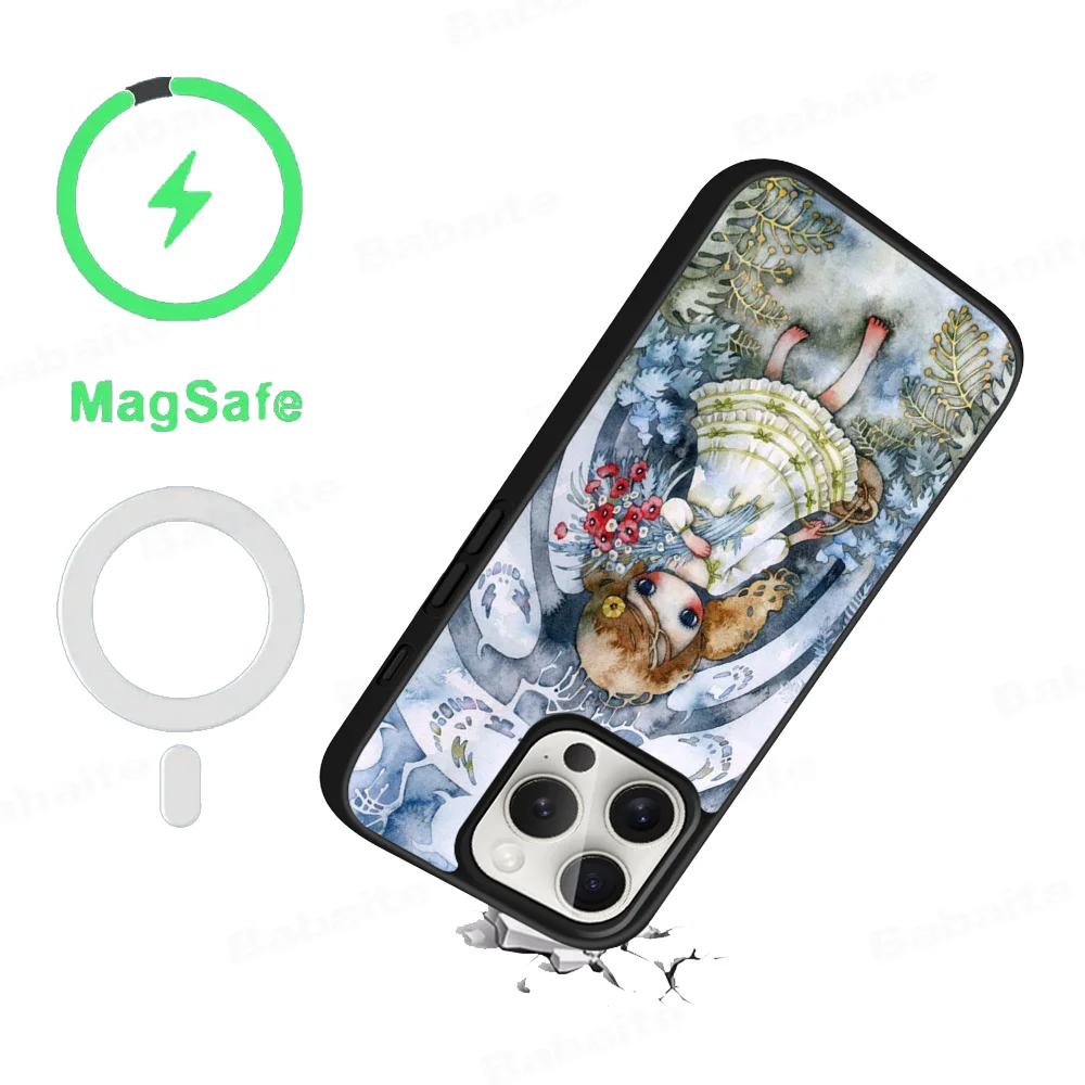 Selling Aya Takano Phone Case Magnetic Case For iPhone 16 14 13 12 11 15 Pro Max Plus For Magsafe Wireless Charge Cover