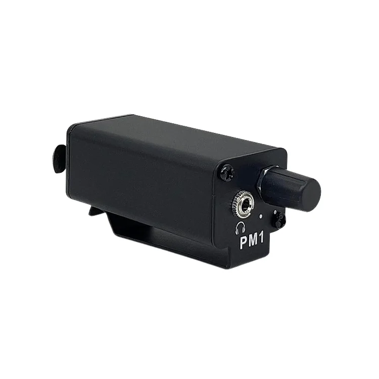 Personal In‑Ear Belt Pack Volume Controller XLR Input Metal Chassis Headphone Amp XLR To 3.5MM Clip Mount Portable Converter