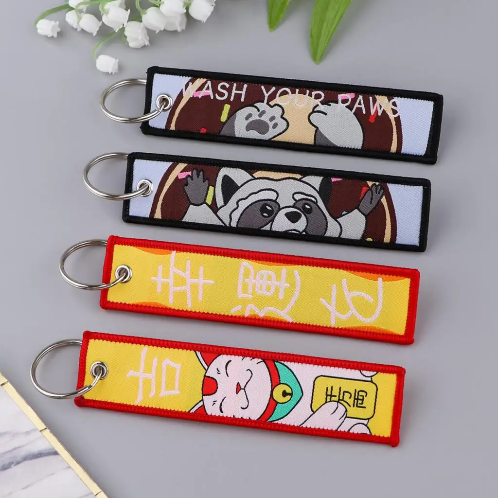 

Брелок для ключей с вышивкой, в виде автомобиля