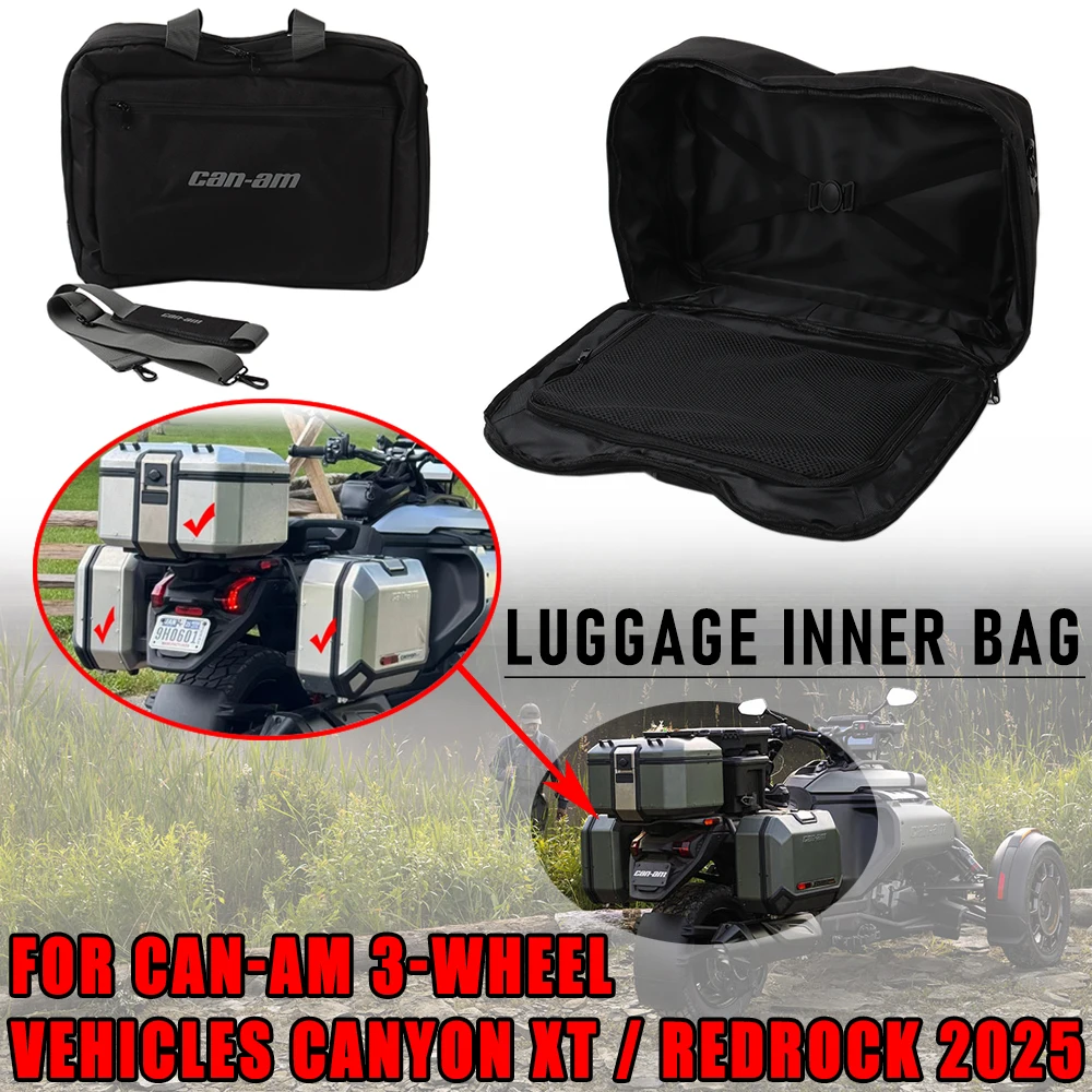 

New FOR Can-Am CANYON XT Canyon REDROCK 2025 Motorcycle Accessories Suitcases Inner Bags Toolbox Tail Box Saddlebag Black