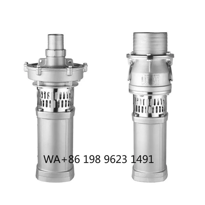 Three Phase Oil Immersed Submersible Pump Stainless Steel Cast Iron High Lift Multistage Industrial Water Pump