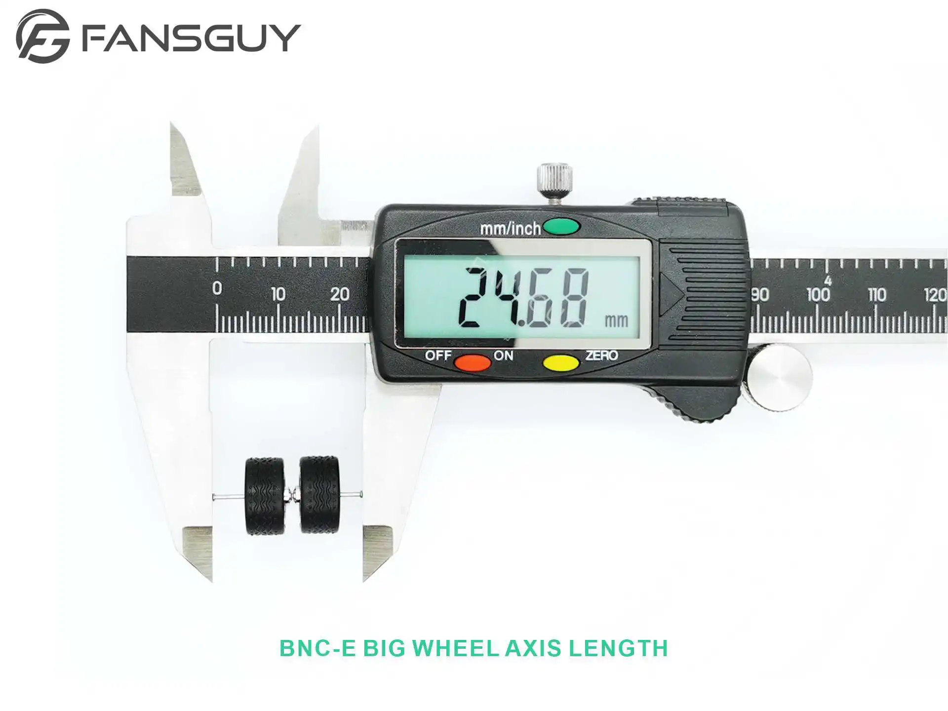 FANSGUY Erwachsenen-Kollektion Maßstabsgetreues Automodell 1 Set 1/64 11,8mm+12,8mm Progressive Räder BNC-Serie – Detail 1