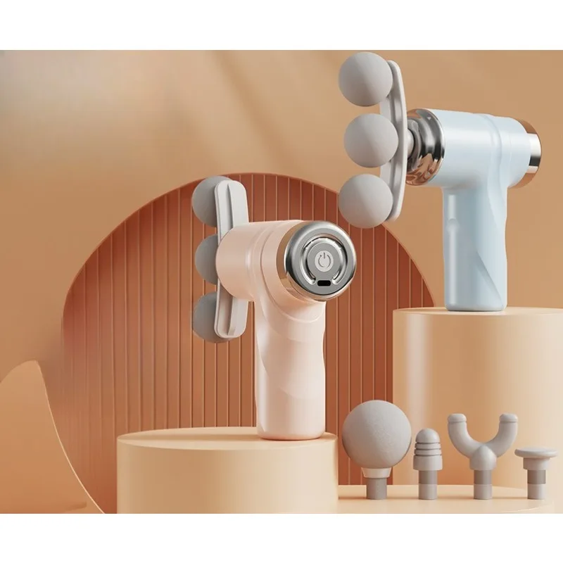 Mini Fascia Gun Muscle Massager Male and Female Mute Relaxation Neck Multifunctional Professional Electric Massage Gun