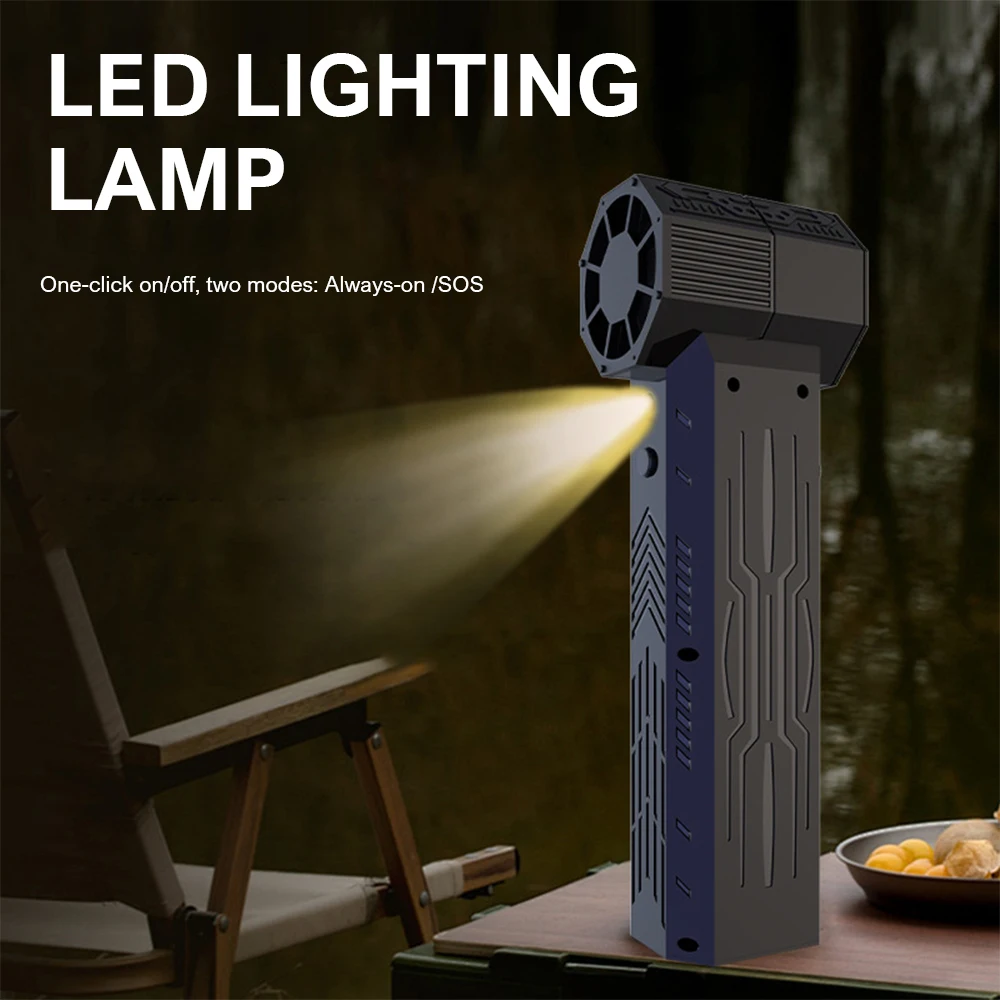 سيارة منفاخ هواء عنيف قوية يده توربو مروحة نفاثة مع إضاءة LED 64 مللي متر فرش السيارات عالية السرعة 24000 مللي أمبير 1600 جرام التوجه