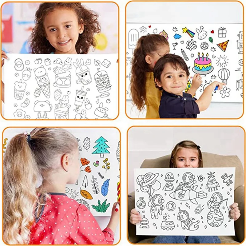 Papel artístico de dibujo para niños, manualidades, regalos de San Valentín para niños, papel de dibujo para bebés (mundo Animal)