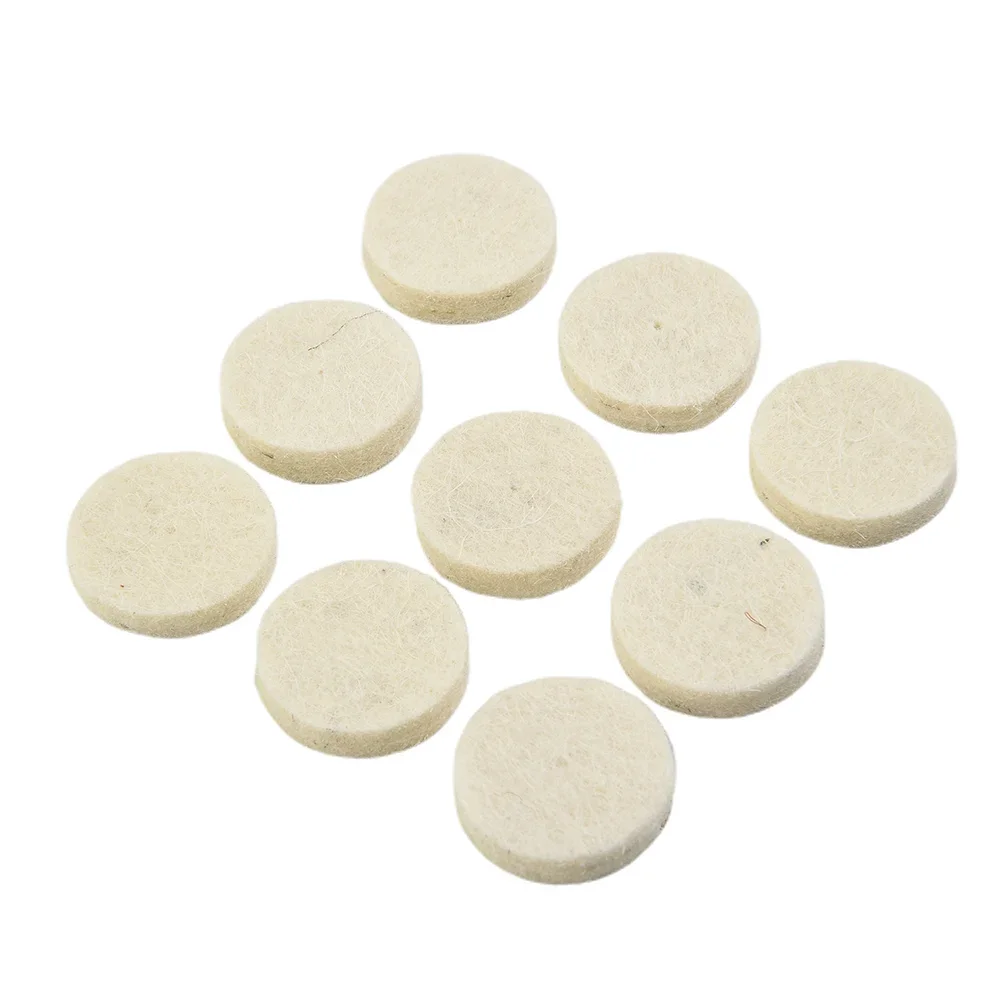 50pcs 25*8mm Wool Felt Polishing Buffing Round Wheel Grinding Pad 3mm Shank For Dremel Rotary Tool Accessories