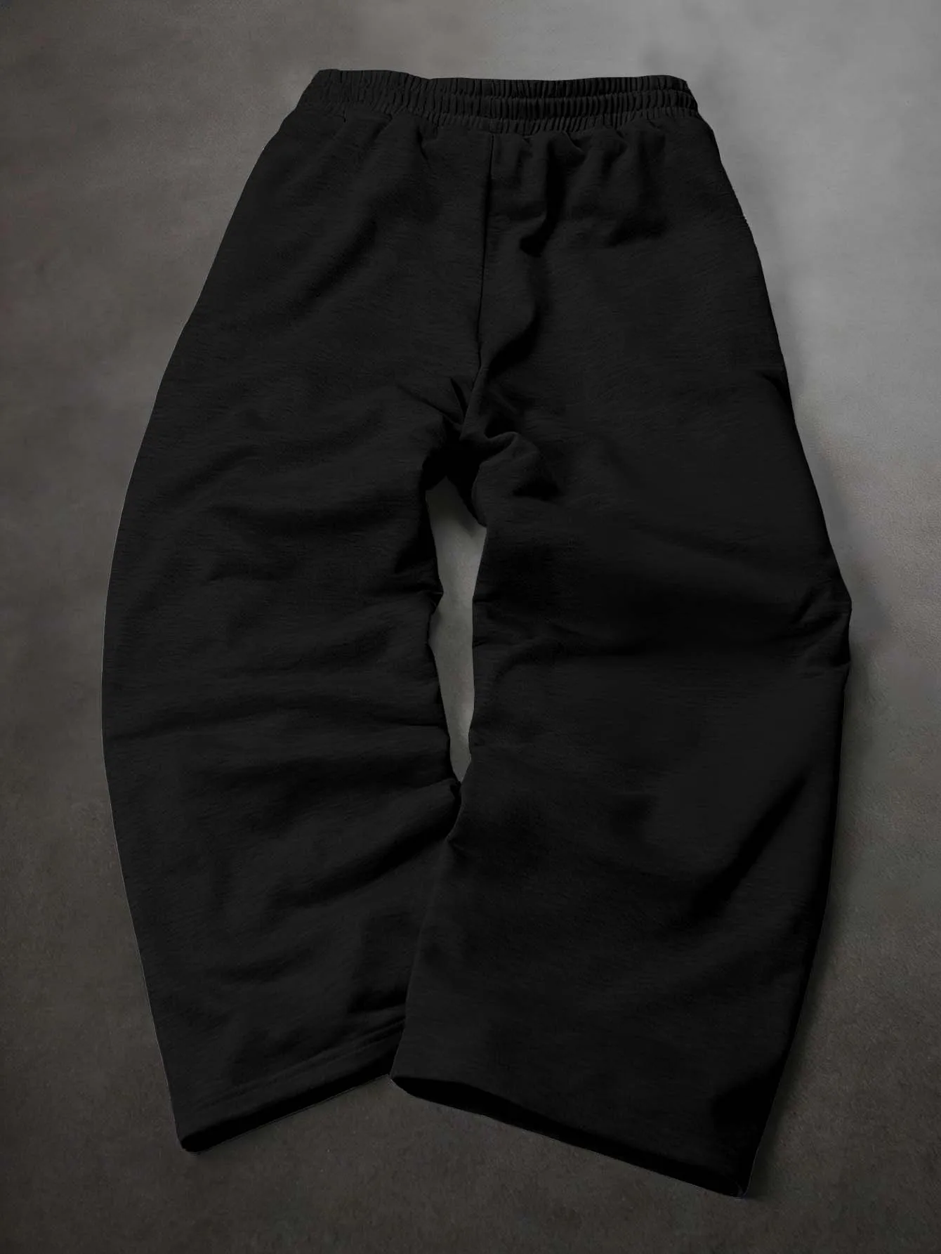 Men's Wide Leg Sweatpants Combustion Cursive Letter Three Flame Floral Print Drawstring Streetwear Trousers
