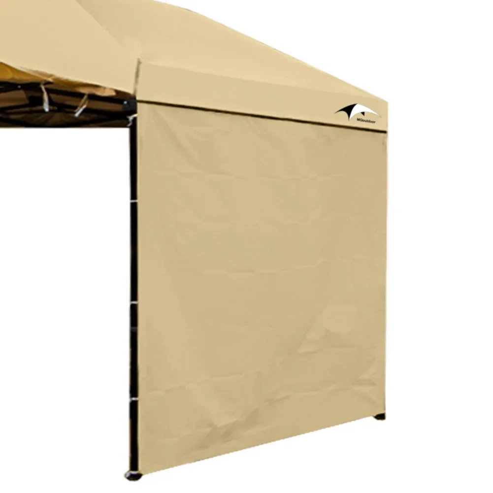 Canopy Sunwall Sidewall Gazebos Tent Waterproof for 10x10ft Pop up  Straight Leg Gazebos Outdoor 1 Pcs  Sidewall Only Khaki