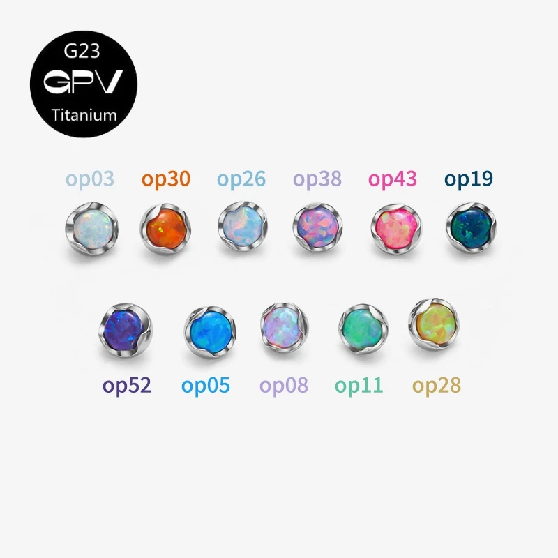 1PCS Simple G23 Earrings Inlaid With 3mm Zircon European And American Fashion Titanium Piercing Jewelry Classic Ear Bone Nails