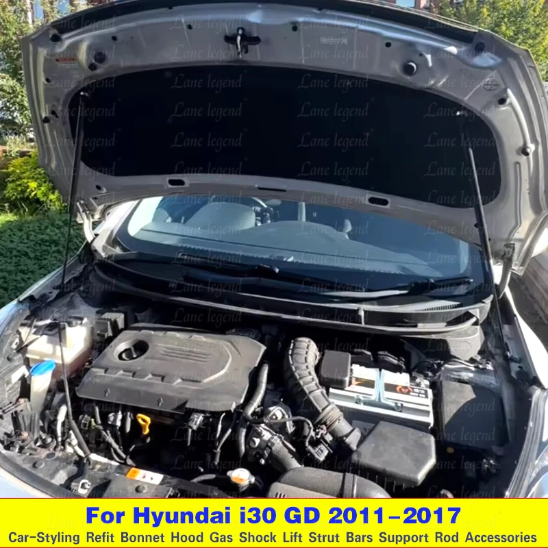 Hood Struts For Hyundai i30 GD 2011-2017 Hyundai Elantra GT Front Bonnet Modify Lift Support Shock Damper Gas Spring Piston Rods