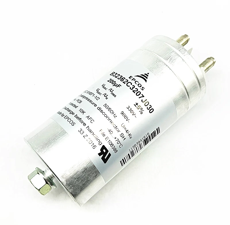 

Free Shipping EPCOS B25620-S1457-K102 450UF1200VDC DC-link Drives 420uF 1100VDC B25620B1427A101 B32362C3207J030 200uF 330VAC900V