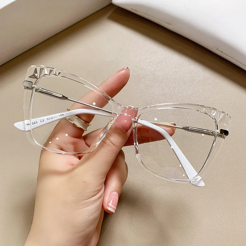 Women's Plastic Glasses, Titanium Optical Lenses, Fashion, Computer, Relaxing Eyes, Temperament