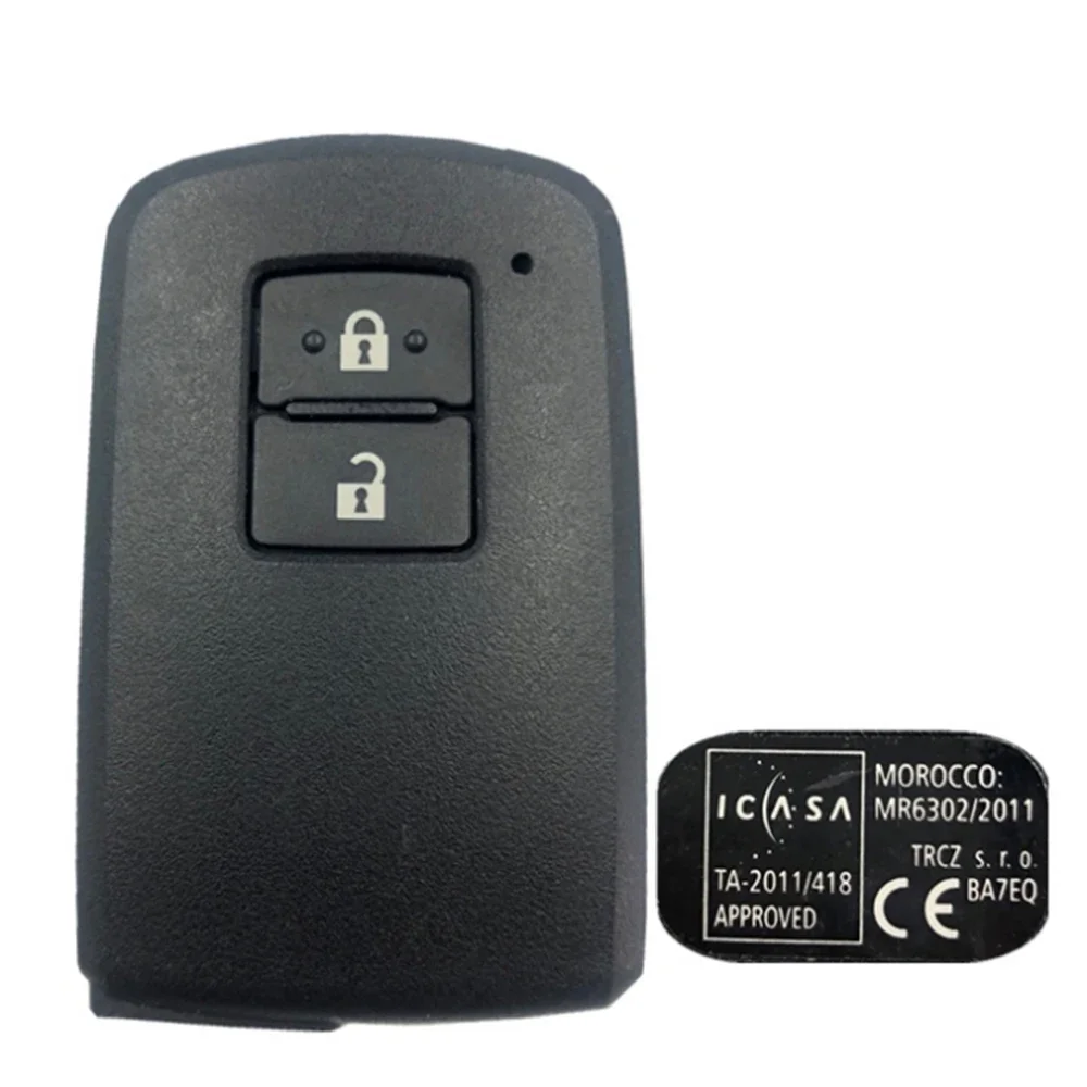 2Buttons 433MHz Remote Control Key For Toyota Keyless Go BA7EQ P1 88 DST-AES Chip FCClD 89904-0D130