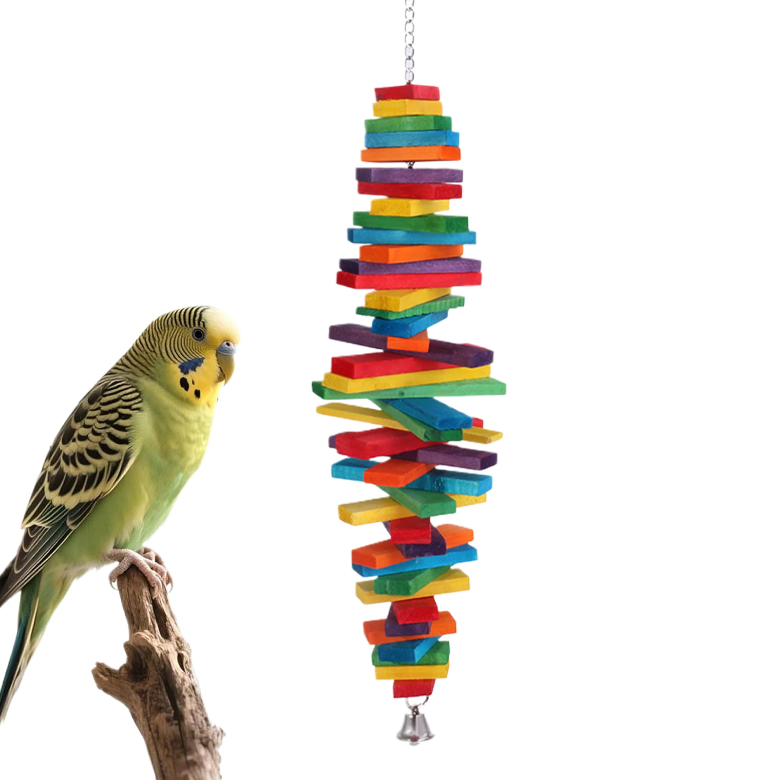 

Игрушки для птиц, деревянные качели для пищи, товары для домашних животных, игрушки для пищи птиц с колокольчиком для воробья, кореллы, попугая, Conure, ара, семья