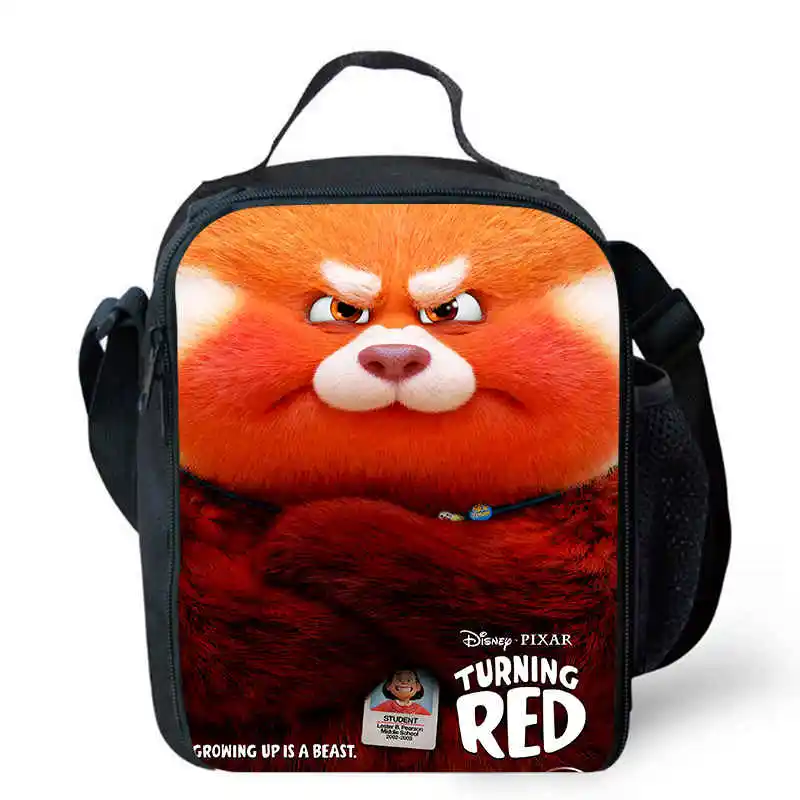 

Lunch bags for Child,Cartoon Turning Red School Picnic Bags for Girls Boys,Large Kids Insulation Cooler Bags for Aged 4-10 years
