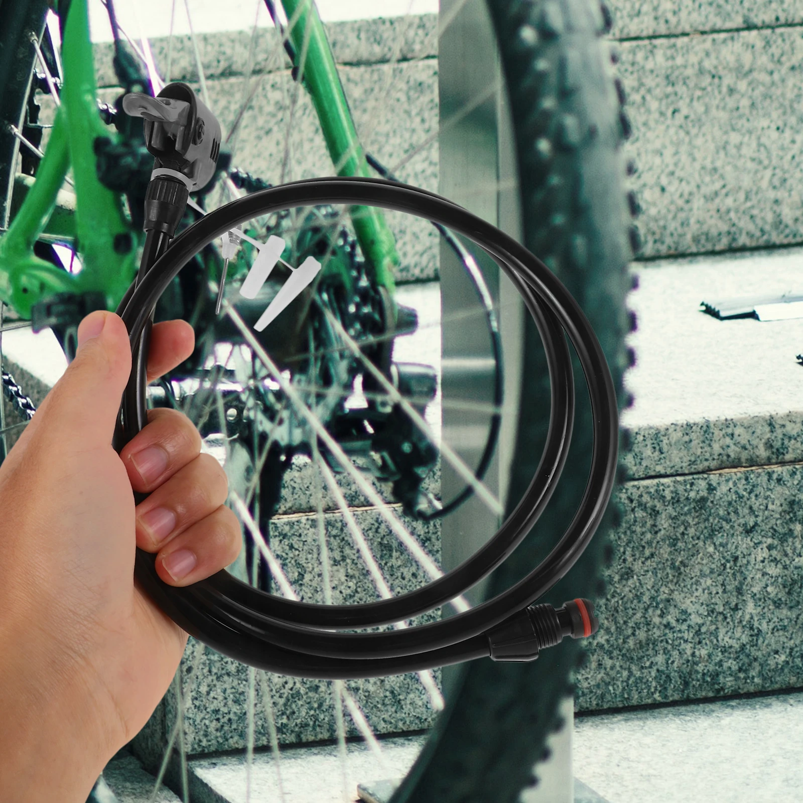 

Anti-freezing Pipe Bike Inflator Connect Black Plastic Bicycle Replacement Tools