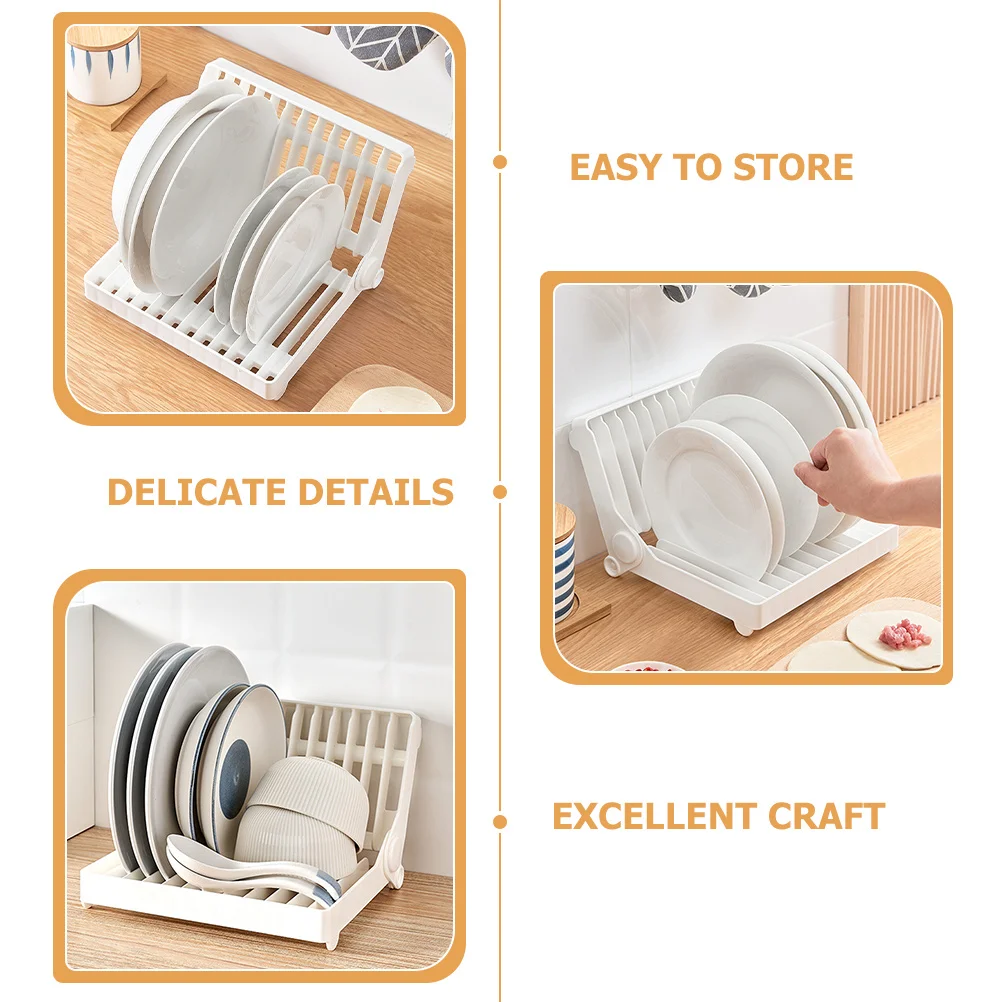 

PP Dish Draining Rack Folding Space Saving Home Restaurant Hotel Use Dish Draining Rack Home Drying Racks