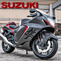 1/9 Suzuki Hayabusa GSX-1300R Alloy Motorcycle Model Toy Vehicle Collection Carrying Lighting Off Road Autocycle Toy Car