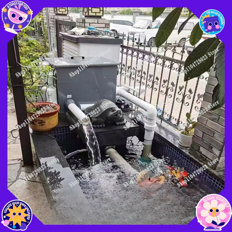 Factory direct sales of fish pond filter 110V aquaculture factory drum micro cleaning-free automatic backwash filter system
