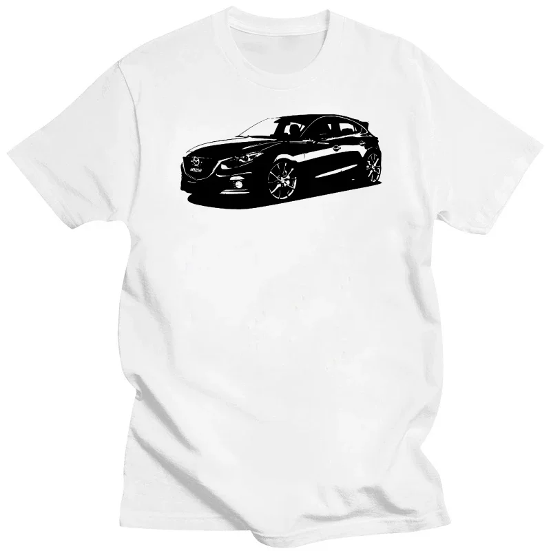 2019 New Summer Tee Shirt Japanese Car 3 BM Side Third Generation 2013 2014 Skyactiv 3 Speed Hatchback Cotton T-shirt