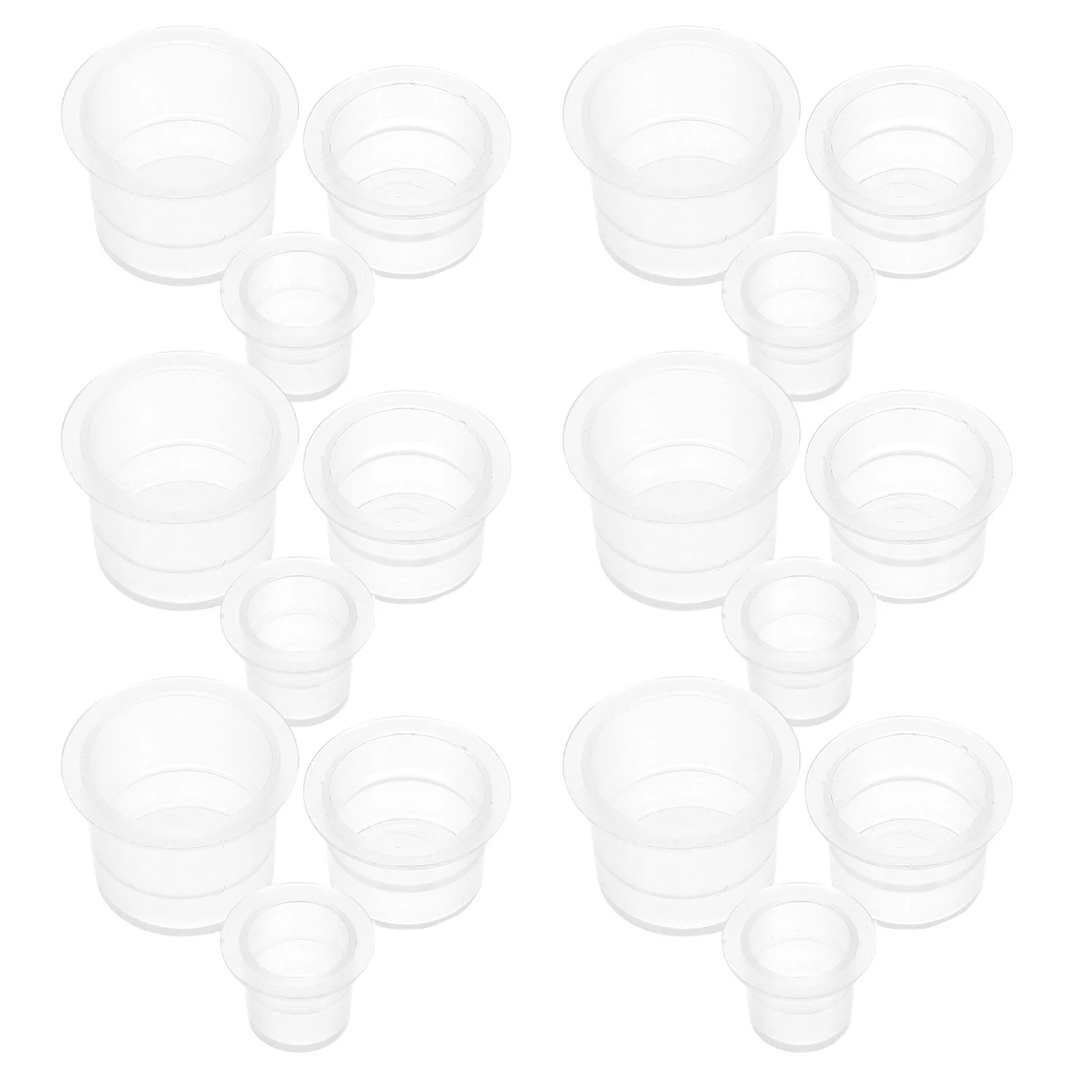 

300Pcs Paint Mixing Cups Transparent Plastic Wide Mouth Reusable Design for Artists Crafting Paint Palette Tray Small